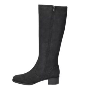 NWOB- Easy Spirit Tucker Black Fabric Knee High Boot Size 8.5
